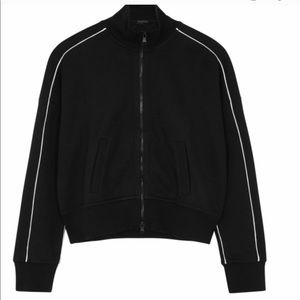 ATM French terry piped zipper jacket